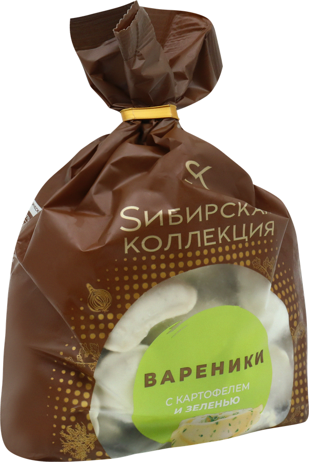 Вареники SИБИРСКАЯ КОЛЛЕКЦИЯ с картофелем и зеленью, 700г, превью