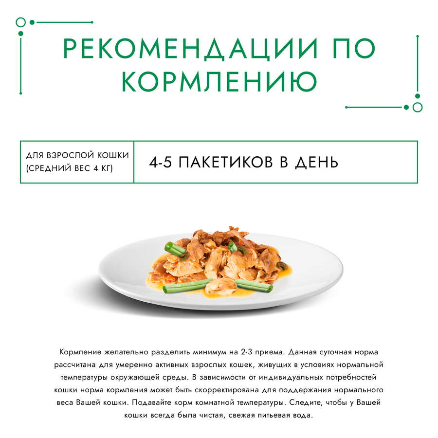 Корм влажный для взрослых кошек ГУРМЭ Натуральные рецепты, лосось-гриль с зеленой фасолью, 75г, предпросмотр