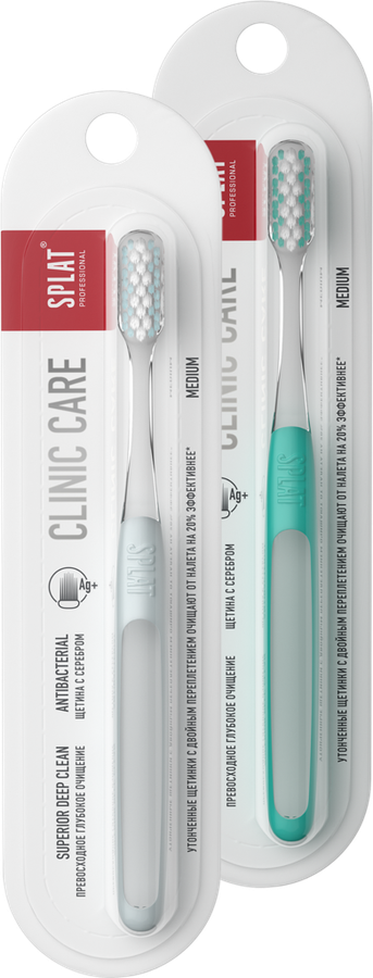 Зубная щетка SPLAT Clinic care, средней жесткости, предпросмотр