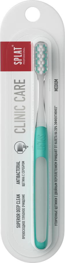 Зубная щетка SPLAT Clinic care, средней жесткости, предпросмотр