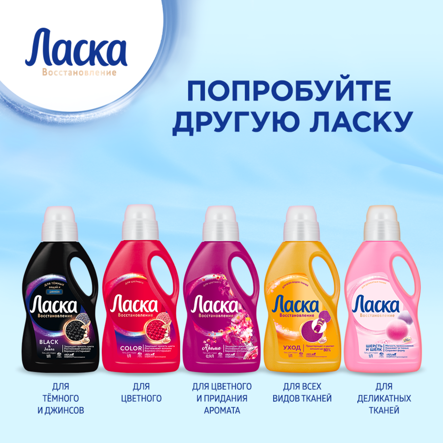 Средство для стирки белого белья ЛАСКА Эффект восстановления, 3л, превью