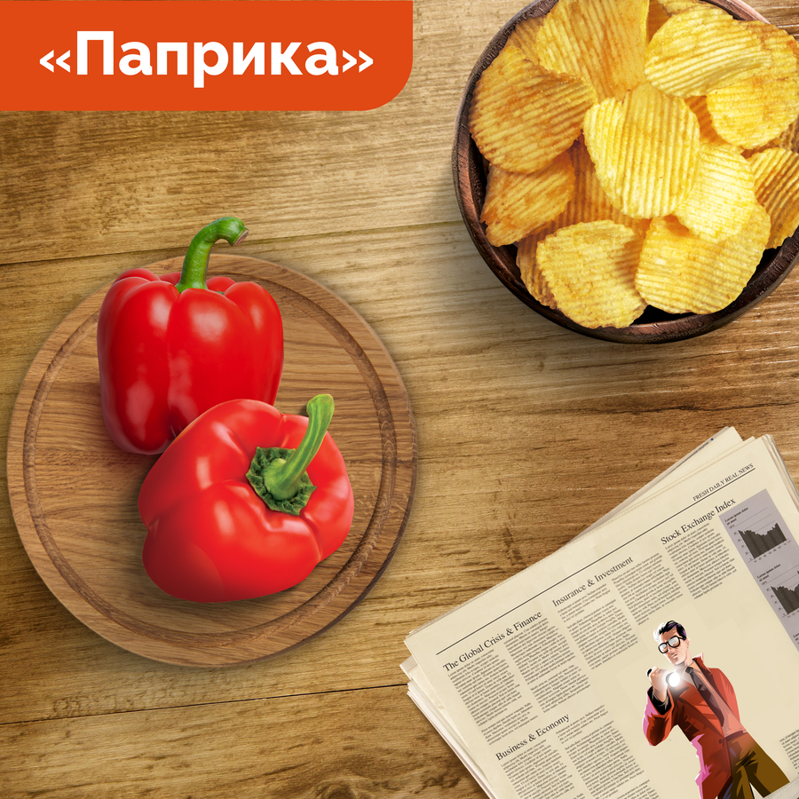 Чипсы картофельные LAY'S Рифленые Паприка, 225г, превью