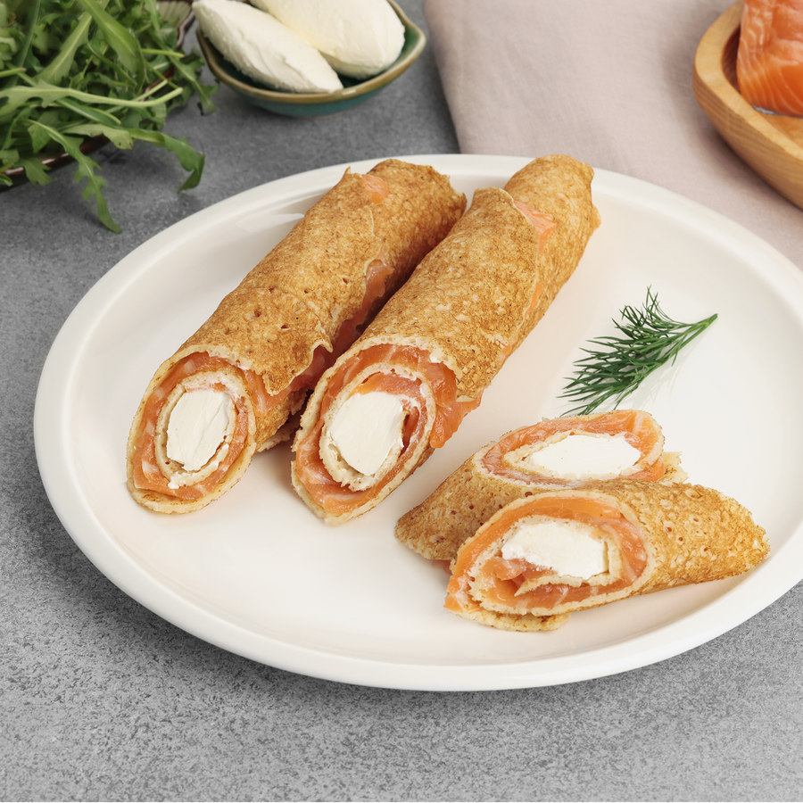 Блинчик ЛЕНТА FRESH с сыром и лососем, весовой, предпросмотр