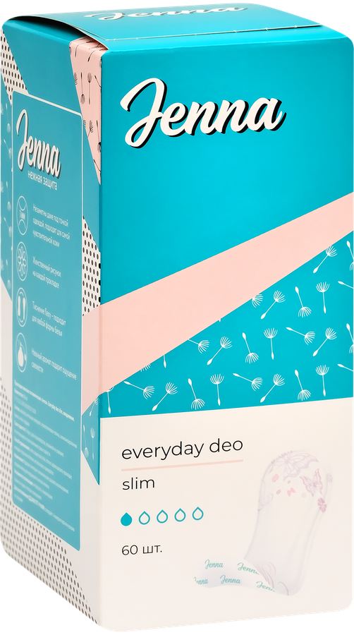 Прокладки ежедневные JENNA Everyday Deo Slim, 60шт, превью