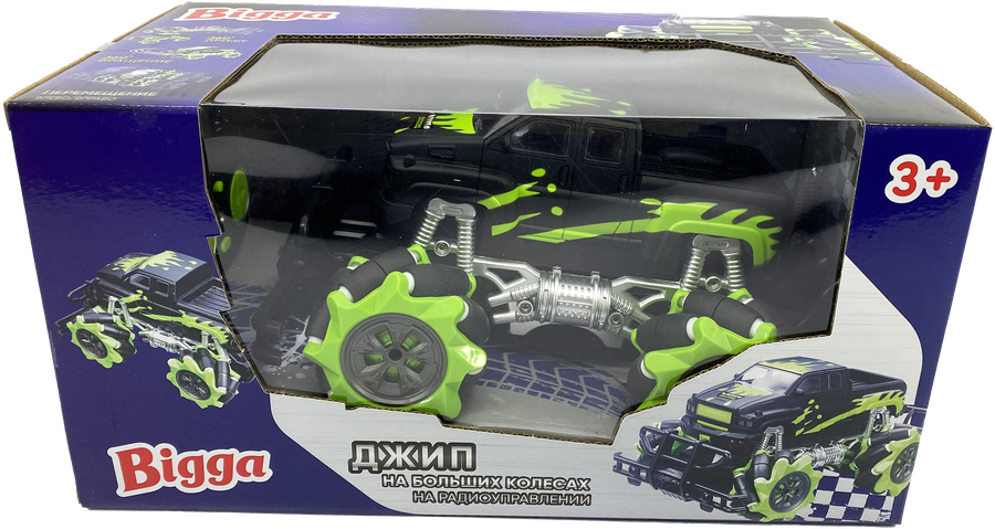 Машинка BIGGA Джип на больших колесах 1:18, на радиоуправлении Арт. YDF9007R, предпросмотр