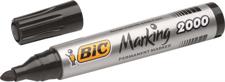 Маркер перманентный BIC Marking 2000, черный, предпросмотр
