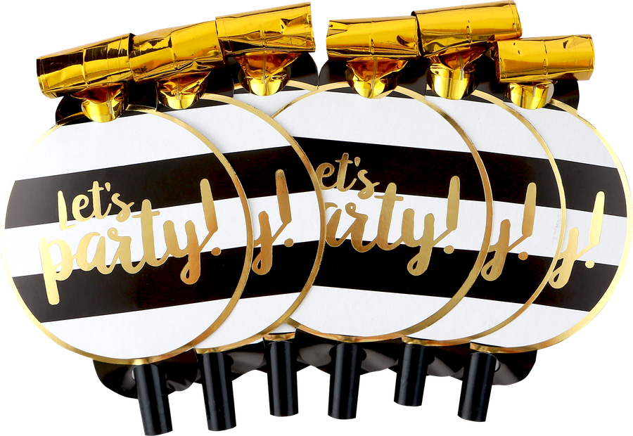 Дудка праздничная Party, с тиснением Арт. ДДМ, 6шт, превью