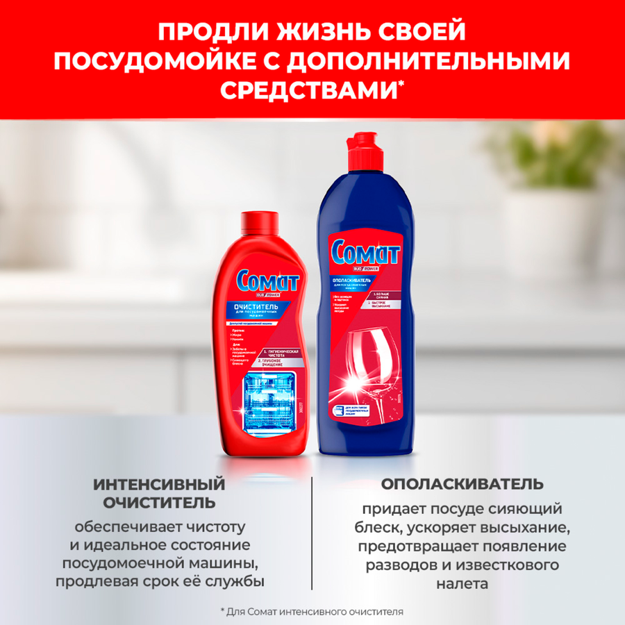 Соль для посудомоечной машины СОМАТ, 1,5кг, превью