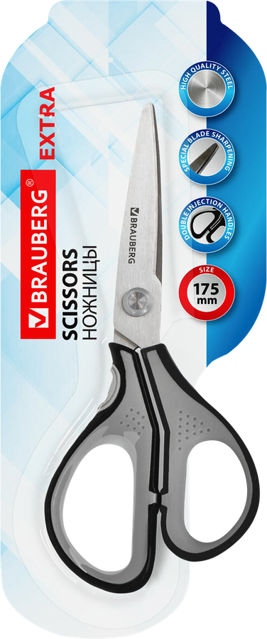 Ножницы BRAUBERG 16,5–17,5см, Арт. 236787, превью
