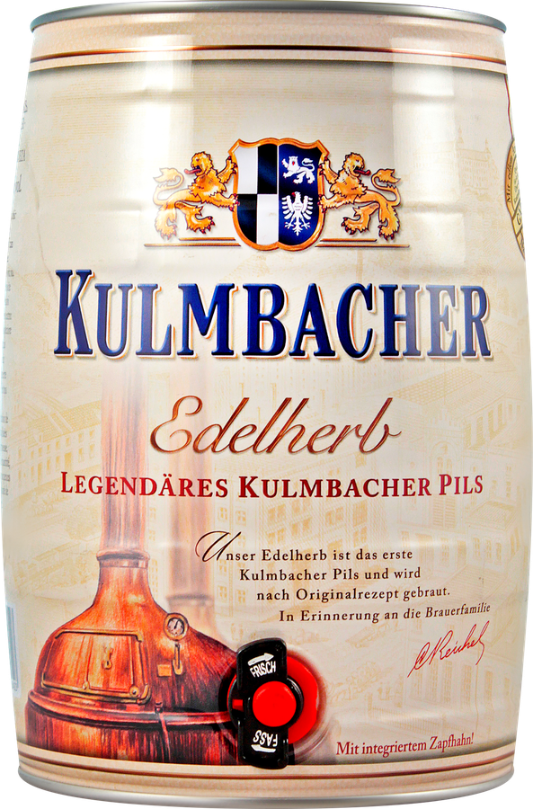 Пиво светлое KULMBACHER Edelherb фильтрованное пастеризованное 4,9%, 5л, предпросмотр