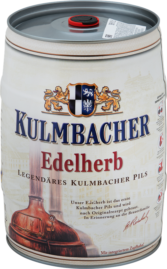 Пиво светлое KULMBACHER Edelherb фильтрованное пастеризованное 4,9%, 5л, предпросмотр