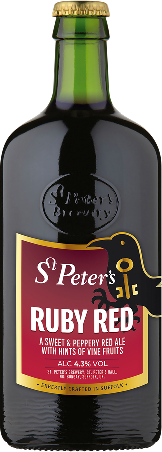 Пиво светлое ST.PETER'S Ruby Red Ale фильтрованное пастеризованное 4,3%, 0.5л, предпросмотр
