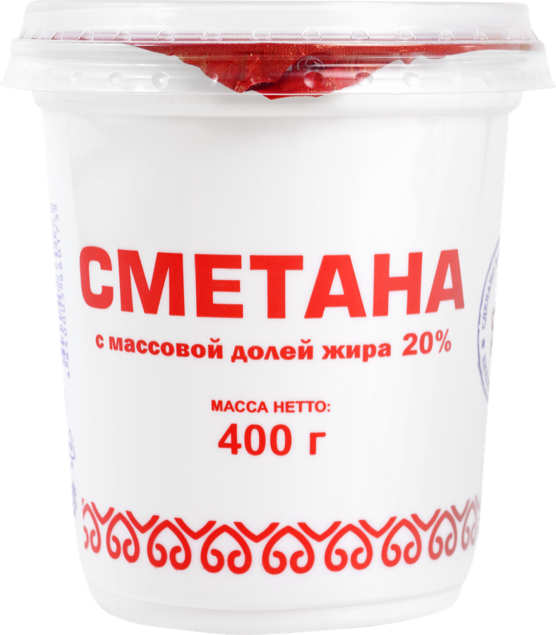 Сметана СВОЕ-НАШЕ 20%, без змж, 400г, предпросмотр