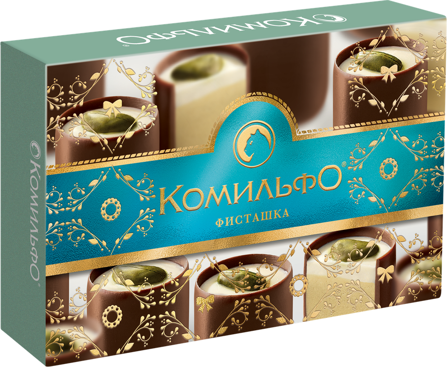 Конфеты КОМИЛЬФО Фисташка с двухслойной начинкой, 116г, предпросмотр