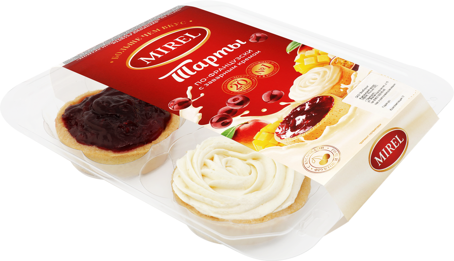 Тарты MIREL По-французски с заварным кремом, 280г, превью