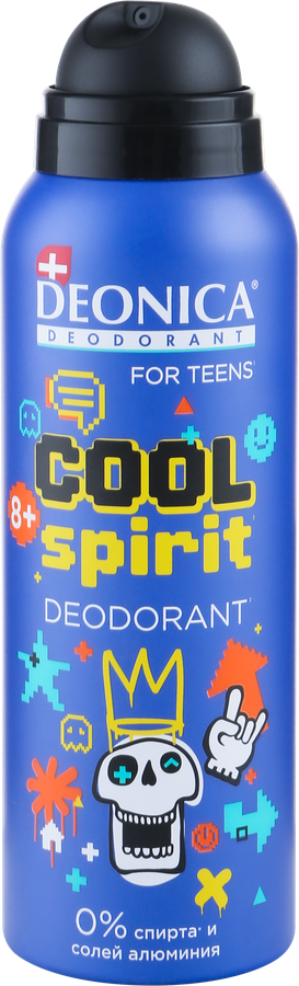Дезодорант-спрей подростковый DEONICA For teens Cool Spirit, 125мл, предпросмотр