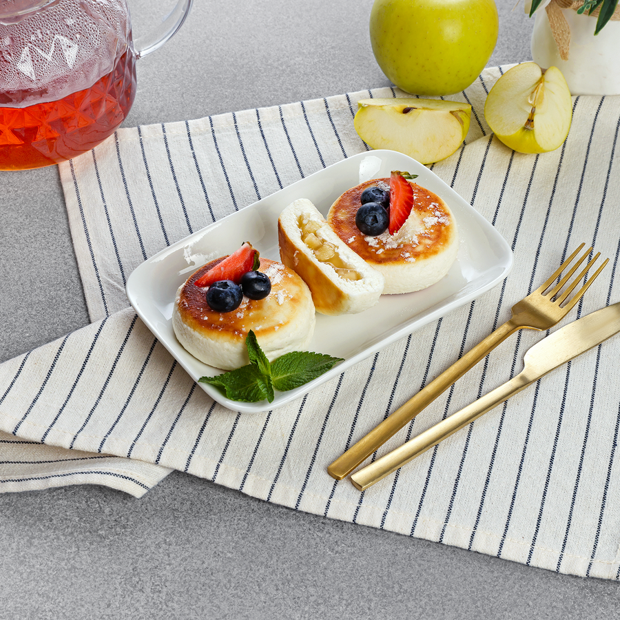Сырники ЛЕНТА FRESH с яблочной начинкой, весовые, превью
