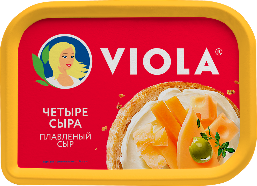 Сыр плавленый VIOLA Четыре сыра 50%, без змж, 400г, превью