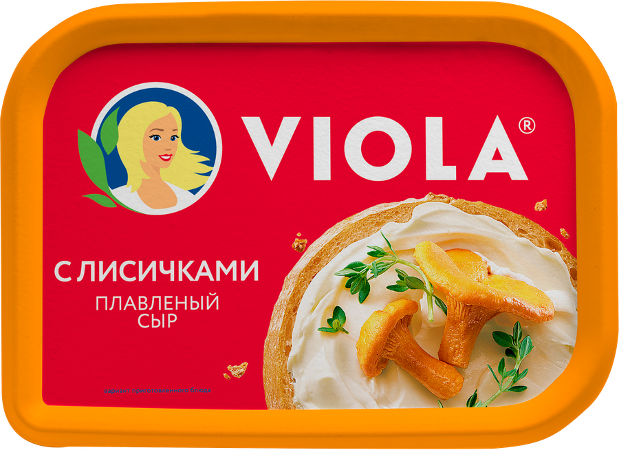 Сыр плавленый VIOLA с лисичками 50%, без змж, 200г, превью
