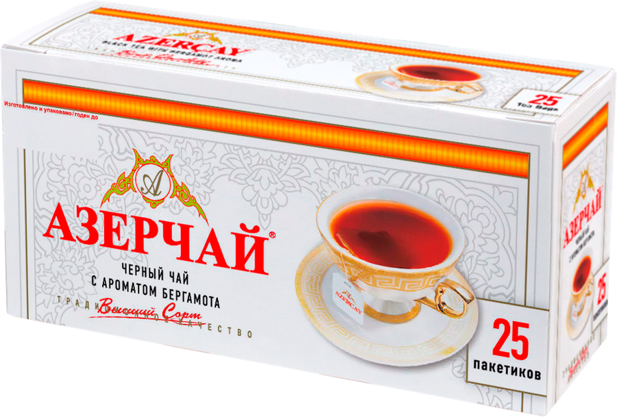 Чай черный АЗЕРЧАЙ с ароматом бергамота, 25пак, предпросмотр