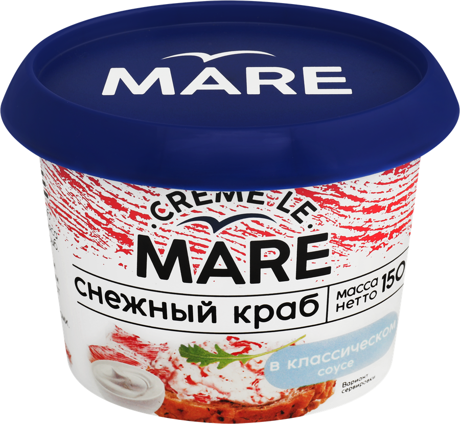 Снежный краб БАЛТИЙСКИЙ БЕРЕГ Creme le Mare в классическом соусе, 150г, предпросмотр