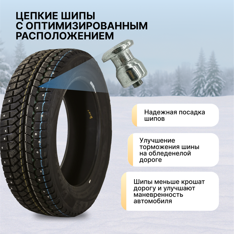 Шина зимняя VIATTI Bosco Nordico 215/65R16 98T, предпросмотр