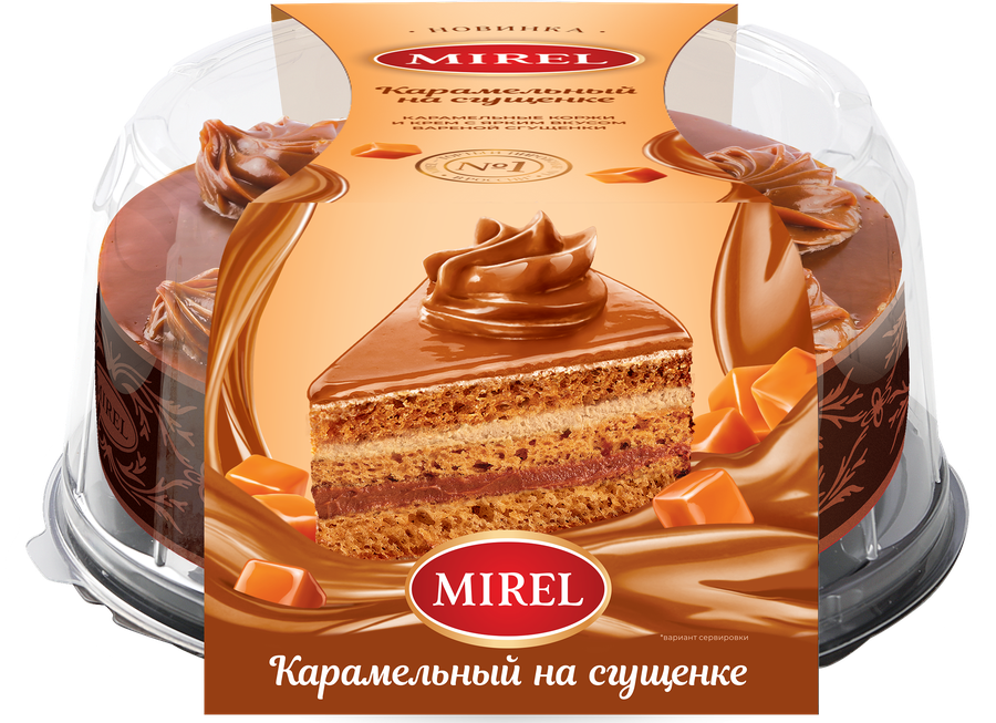Торт MIREL Карамельный на сгущенке, 700г, превью