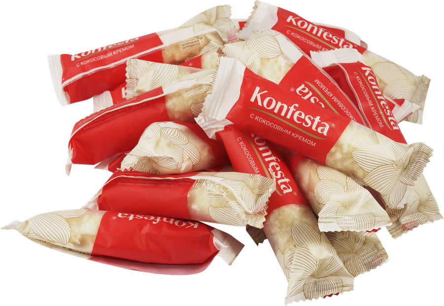 Конфеты KONFESTA Глазированные с кокосовой начинкой, весовые, превью