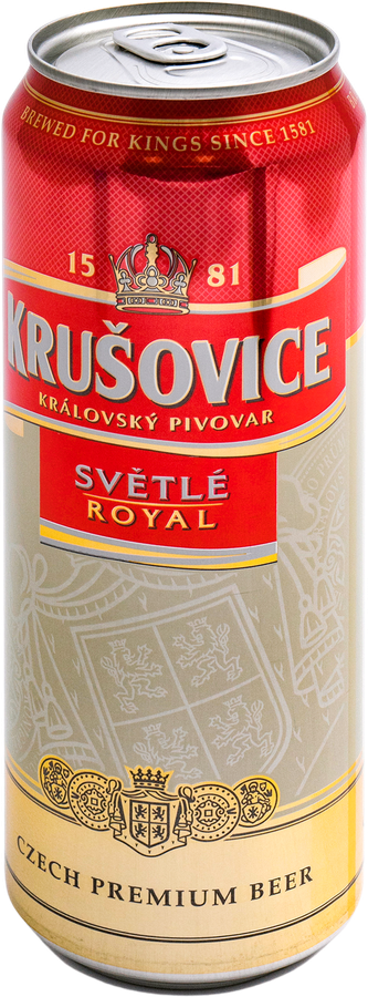 Пиво светлое KRUSOVICE пастеризованное 4,2%, 0.43л, превью