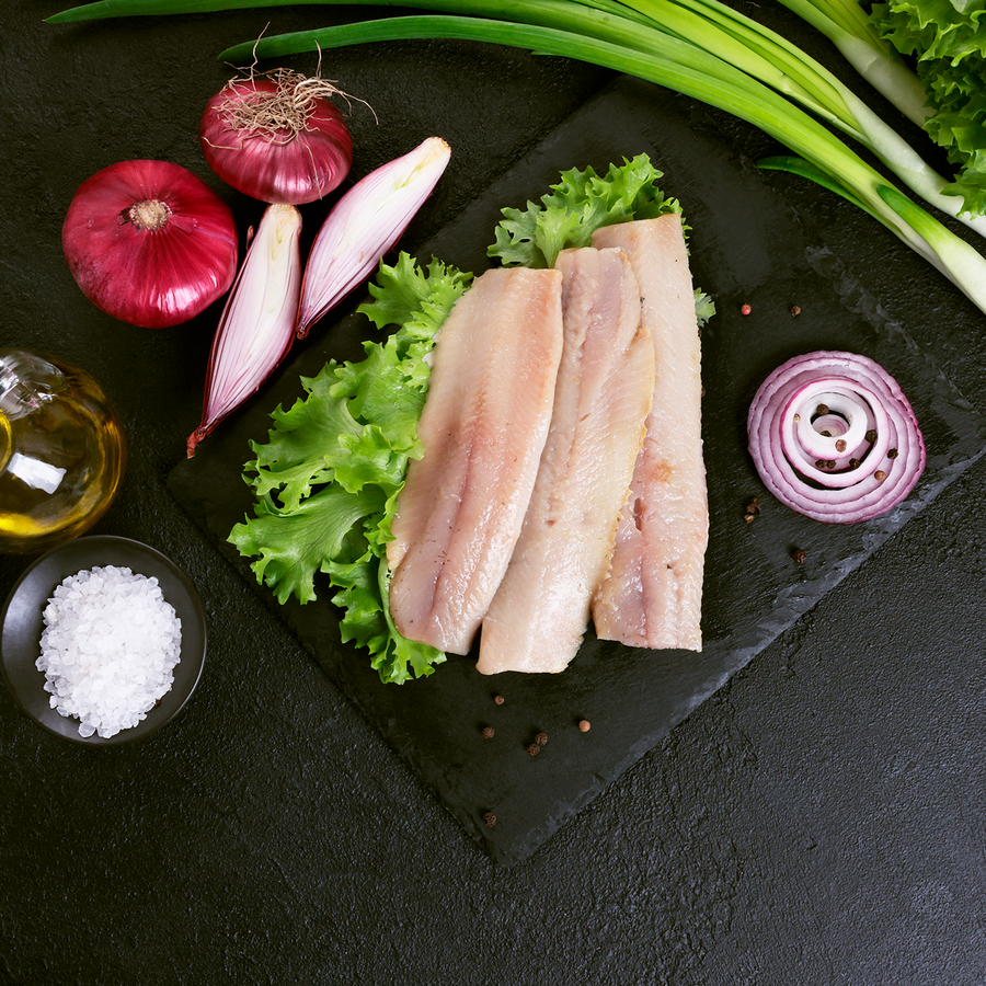 Сельдь Атлантическая малосоленая ЛЕНТА FRESH в солевой заливке, филе, 
весовая, превью