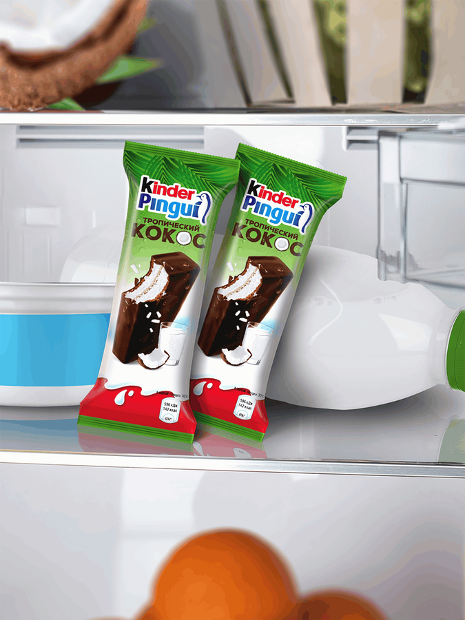 Пирожное бисквитное KINDER Pingui Кокос, 30г, предпросмотр