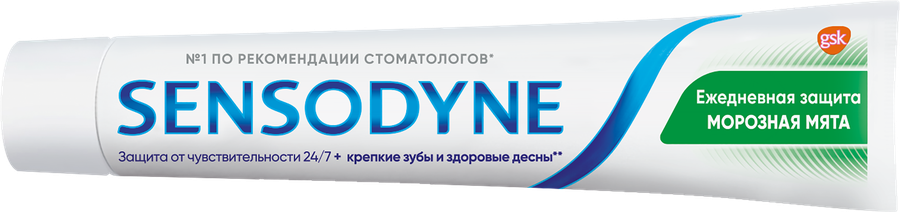 Зубная паста SENSODYNE Ежедневная защита Морозная Мята, 75мл, предпросмотр