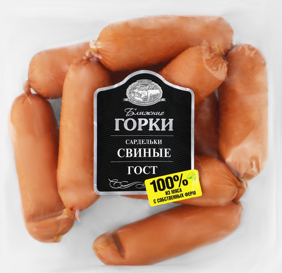 Сардельки БЛИЖНИЕ ГОРКИ Свиные ГОСТ, весовые, предпросмотр