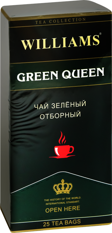 Чай зеленый WILLIAMS Green queen, 25пак, предпросмотр