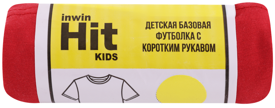 Футболка детская INWIN Kids, красная, Арт. ob_111/KDT-1, предпросмотр