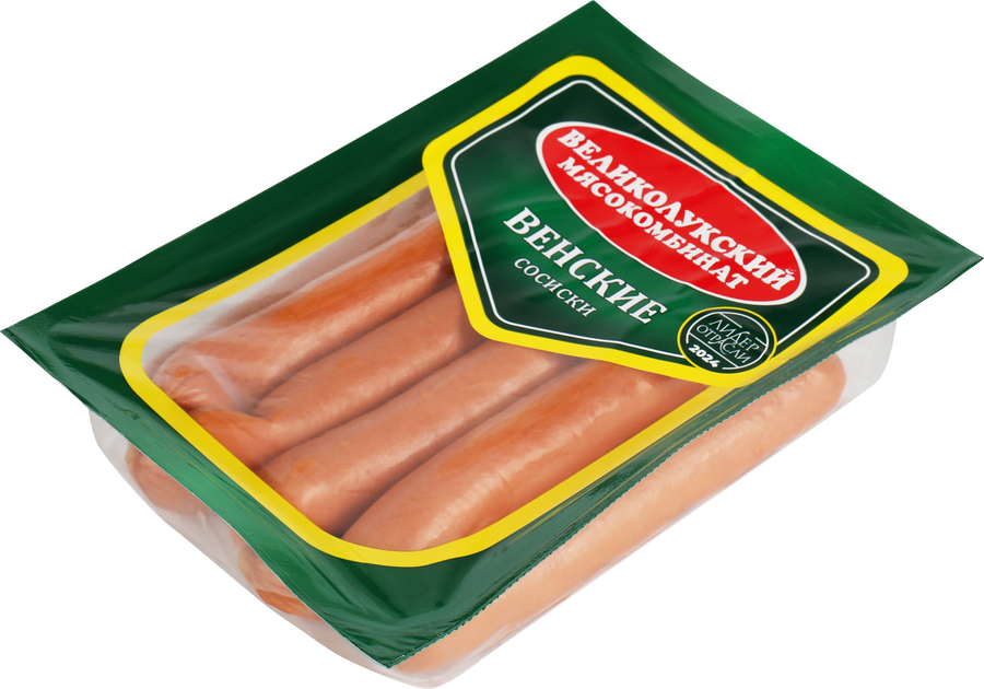 Сосиски МК ВЕЛИКОЛУКСКИЙ Венские, 470г, предпросмотр