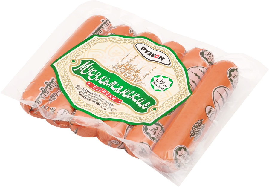 Сосиски РУЗКОМ Мусульманские, 380г, предпросмотр