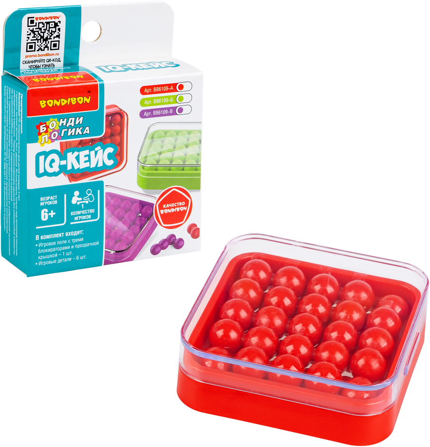 Игра настольная BONDIBON IQ-Кейс, логическая, Арт. ВВ6109, предпросмотр