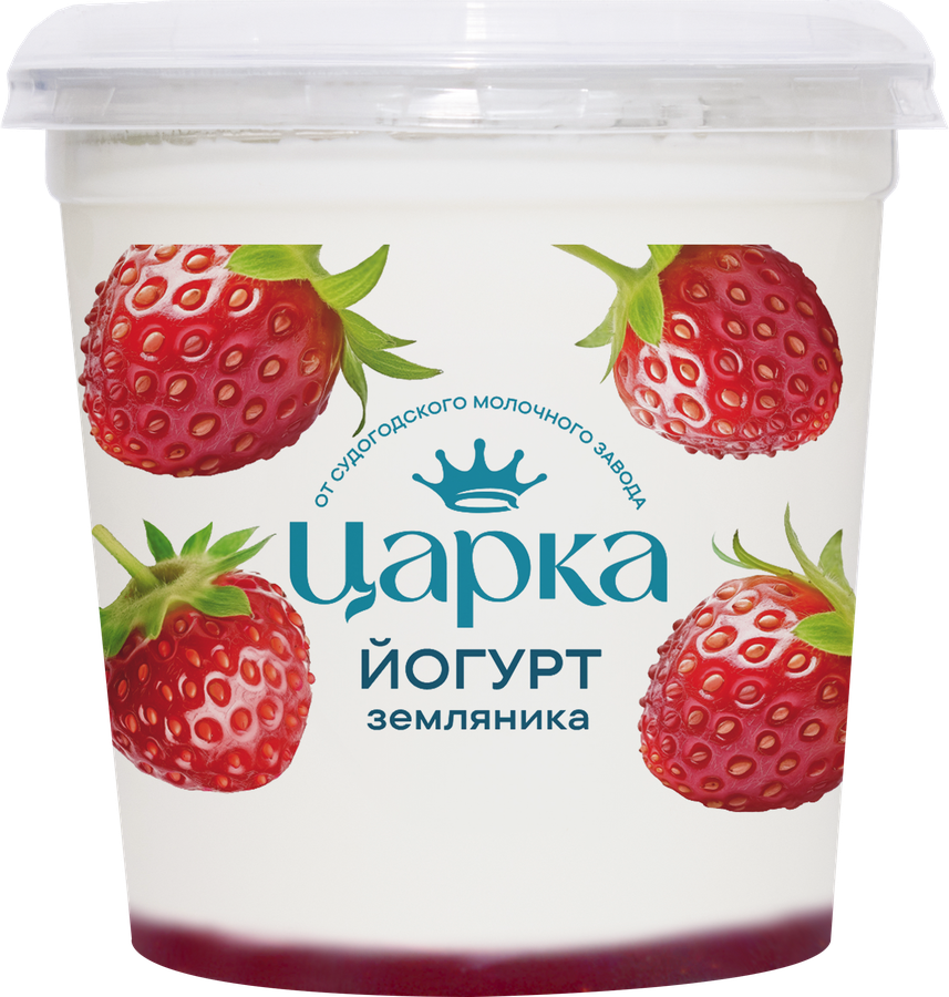 Йогурт ЦАРКА Земляника 3,5%, без змж, 400г, превью
