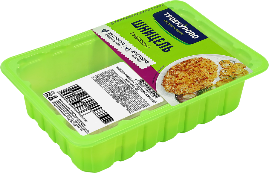 Шницель куриный ТРОЕКУРОВО с хрустящей корочкой, 480г, превью