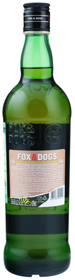 Напиток спиртной FOX & DOGS зерновой со вкусом яблочного пирога 35%,  0.7л, предпросмотр