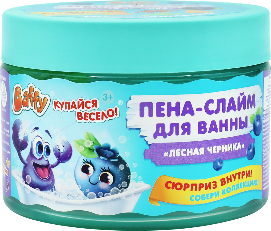 Пена-слайм BAFFY для развлечения детей в ванной с сюрпризом, в ассортименте, предпросмотр