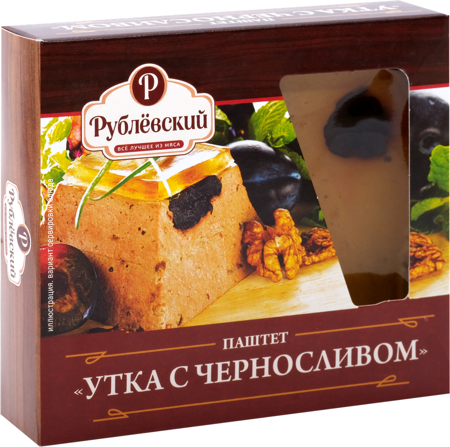 Паштет РУБЛЁВСКИЙ Утка с черносливом, категория Б, 200г, предпросмотр