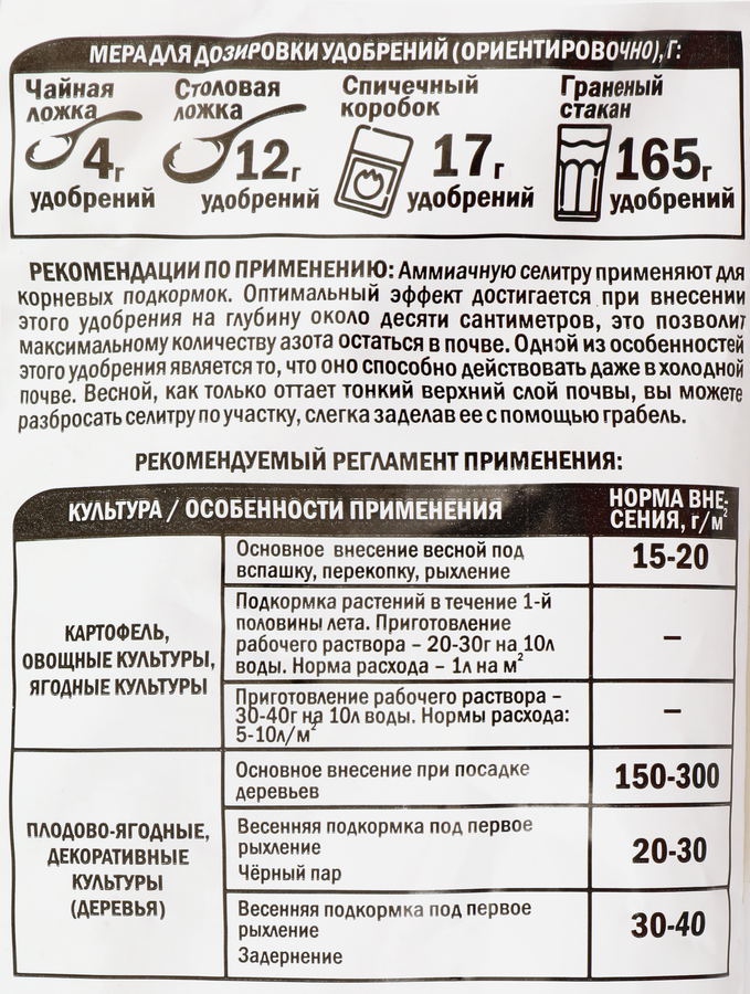 Удобрение минеральное Аммиачная селитра с микроэлементами, 1кг, превью