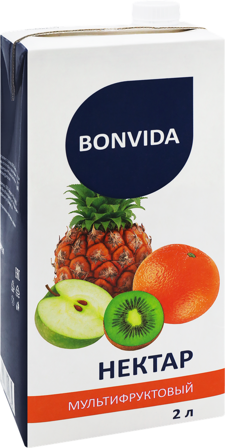 Нектар BONVIDA Мультифруктовый, 2л, превью