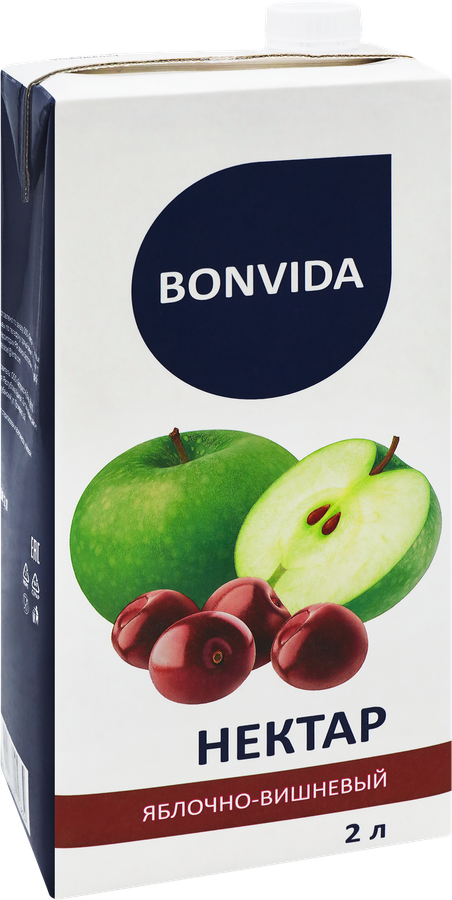 Нектар BONVIDA Яблочно-вишневый, 2л, предпросмотр