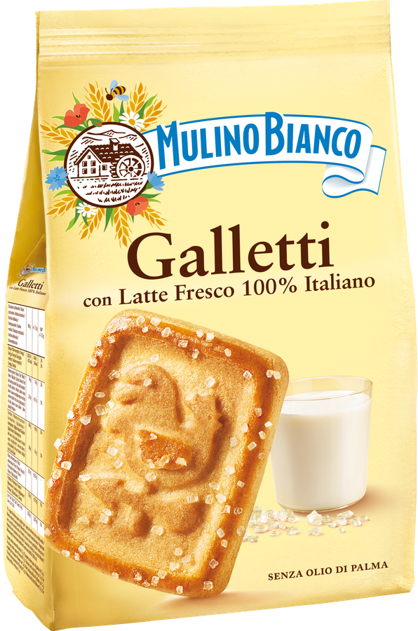 Печенье MULINO BIANCO Галлетти с сахарными кристаллами, 350 г, превью