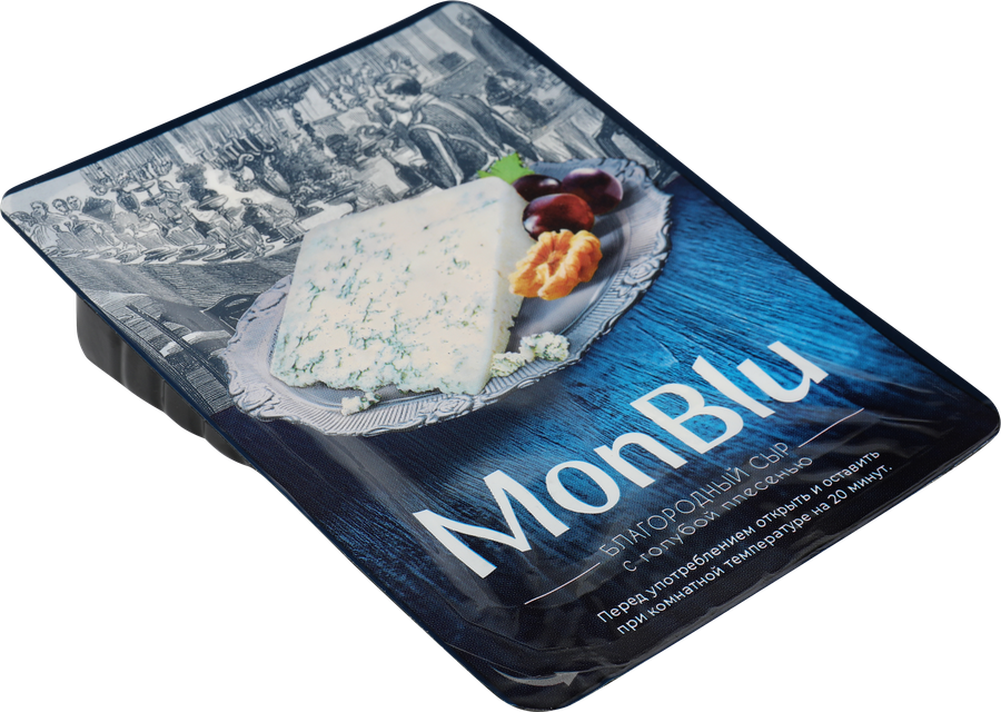 Сыр MONBLU с голубой благородной плесенью 50%, без змж, 100г, превью