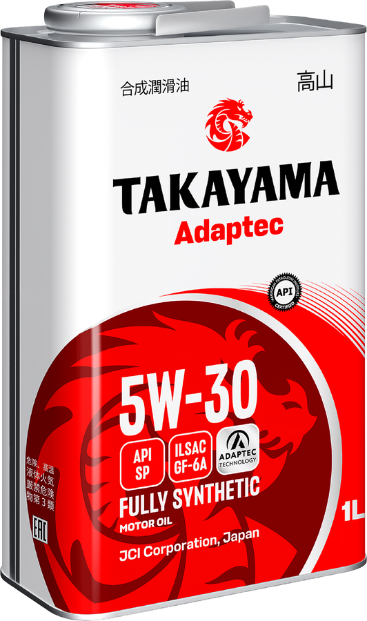 Масло моторное TAKAYAMA синтетическое SAE 5W-30 API SN/СF С3, 1л, превью