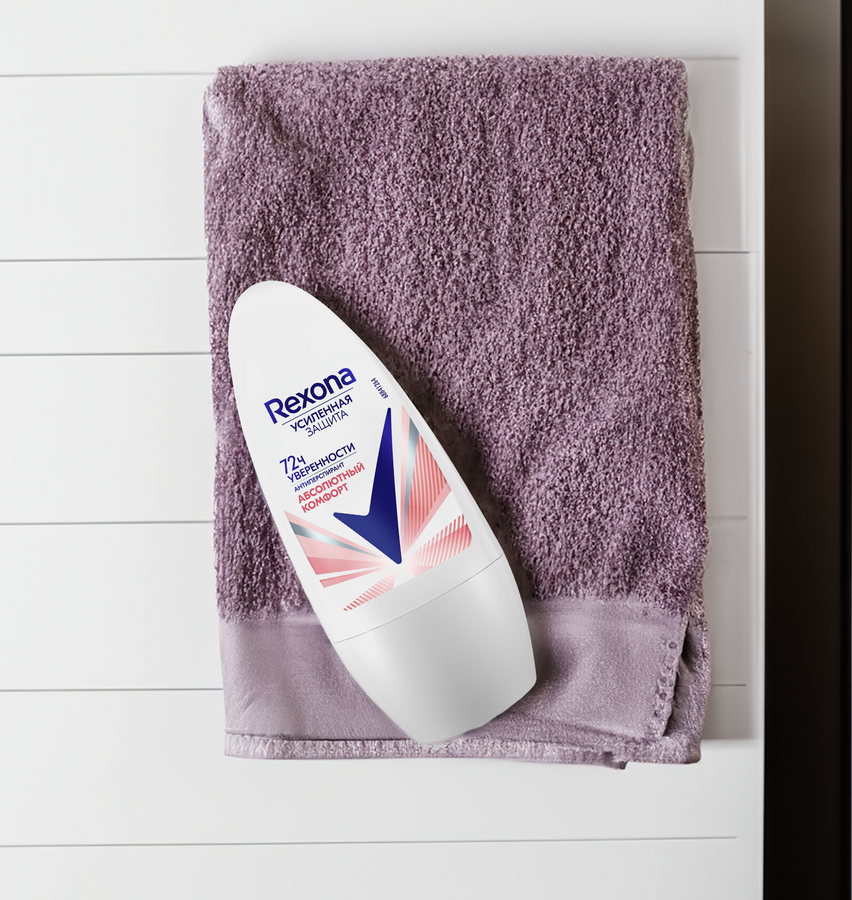 Антиперспирант роликовый женский REXONA Абсолютный комфорт, 50мл, предпросмотр